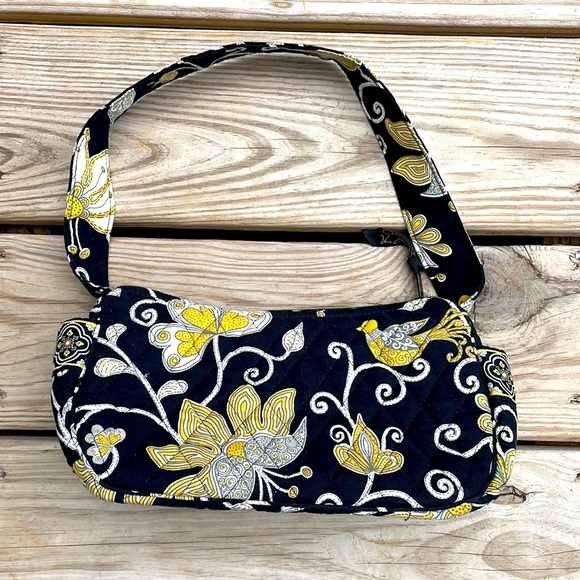 EUC- Vera Bradley Maggie Yellow Bird Shoulder Bag - Picture 6 of 10